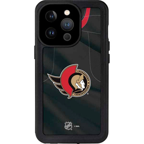NHL Ottawa Senators Home Jersey iPhone 15 Pro Waterproof Case